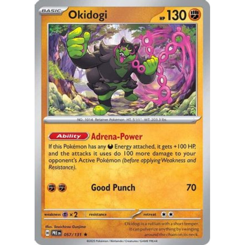 Okidogi 057/131  - Reverse Holofoil SV Prismatic Evolutions - Rare