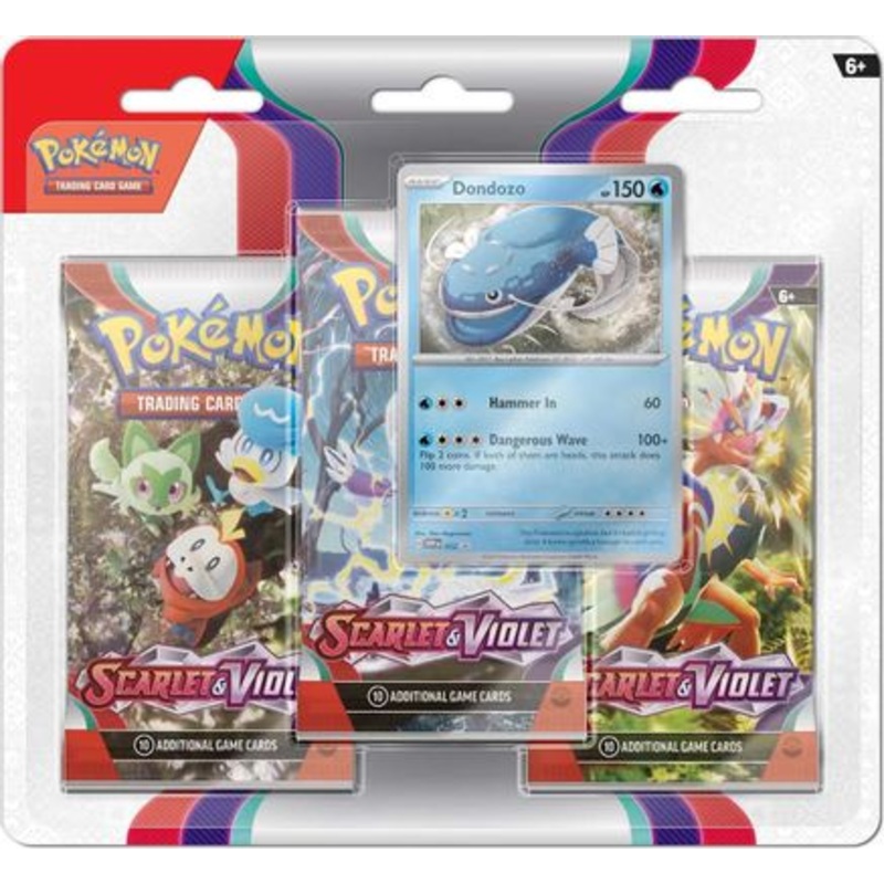 Scarlet & Violet 3 Pack Blister [Dondozo]  SV01 Scarlet & Violet Base Set - null