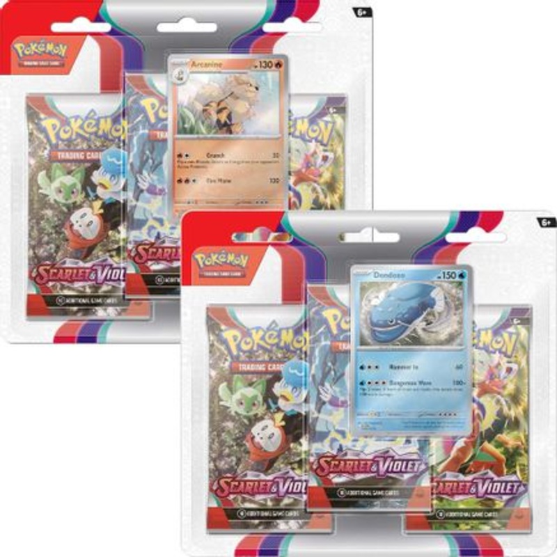 Scarlet & Violet 3 Pack Blister [Set of 2]  SV01 Scarlet & Violet Base Set - null
