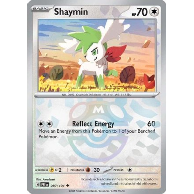Shaymin (Master Ball Pattern) 087/131  - Holofoil SV Prismatic Evolutions - Uncommon
