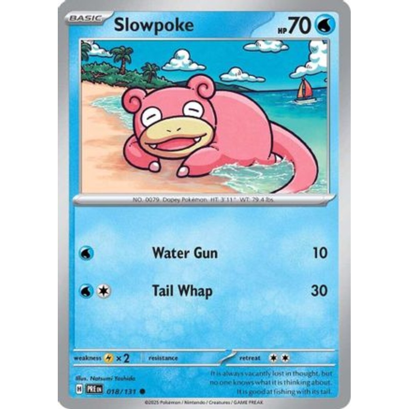 Slowpoke 018/131  - Reverse Holofoil SV Prismatic Evolutions - Common