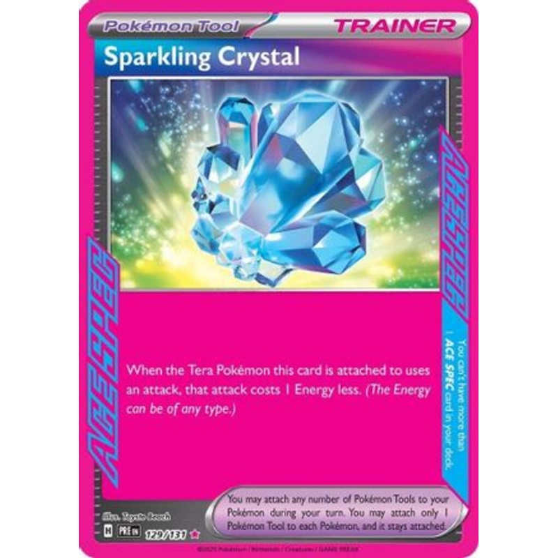 Sparkling Crystal 129/131  - Holofoil SV Prismatic Evolutions - ACE SPEC Rare