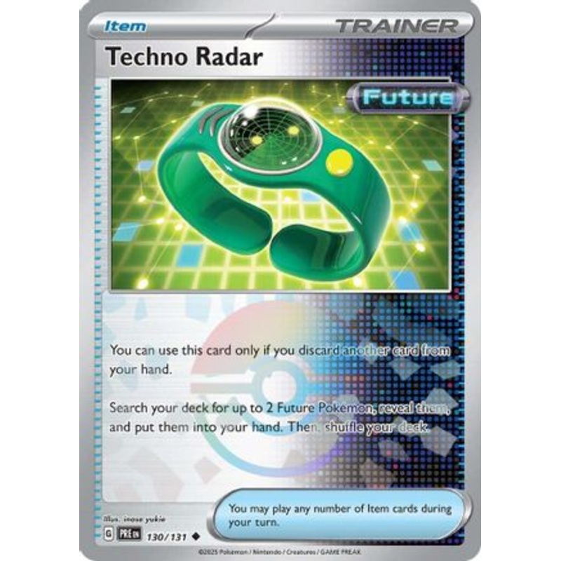 Techno Radar (Poke Ball Pattern) 130/131  - Holofoil SV Prismatic Evolutions - Uncommon