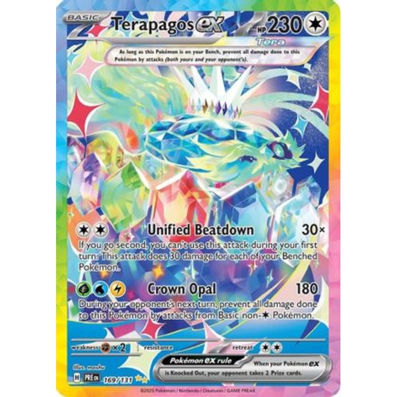 Terapagos ex 169/131  - Holofoil SV Prismatic Evolutions - Special Illustration Rare
