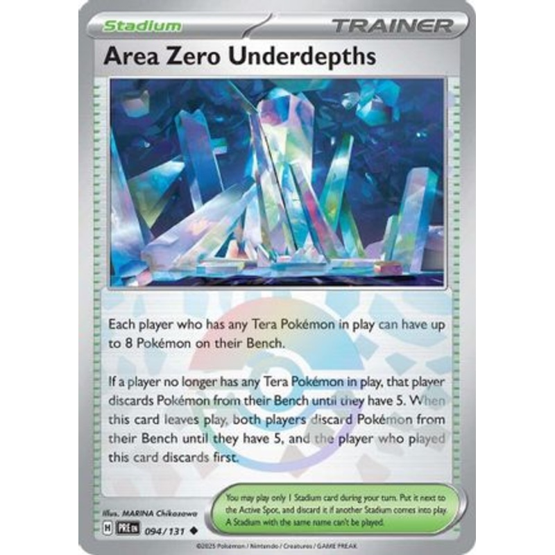 Area Zero Underdepths (Poke Ball Pattern) 094/131  - Holofoil SV Prismatic Evolutions - Uncommon