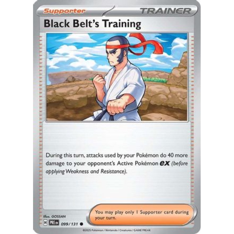 Black Belt's Training 099/131  - Reverse Holofoil SV Prismatic Evolutions - Common