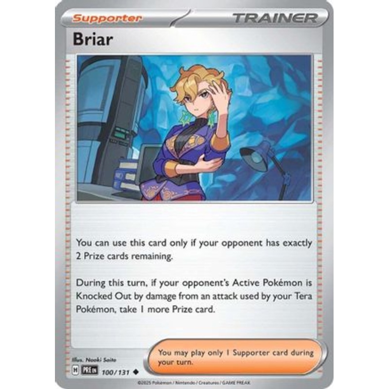Briar 100/131  - Reverse Holofoil SV Prismatic Evolutions - Uncommon
