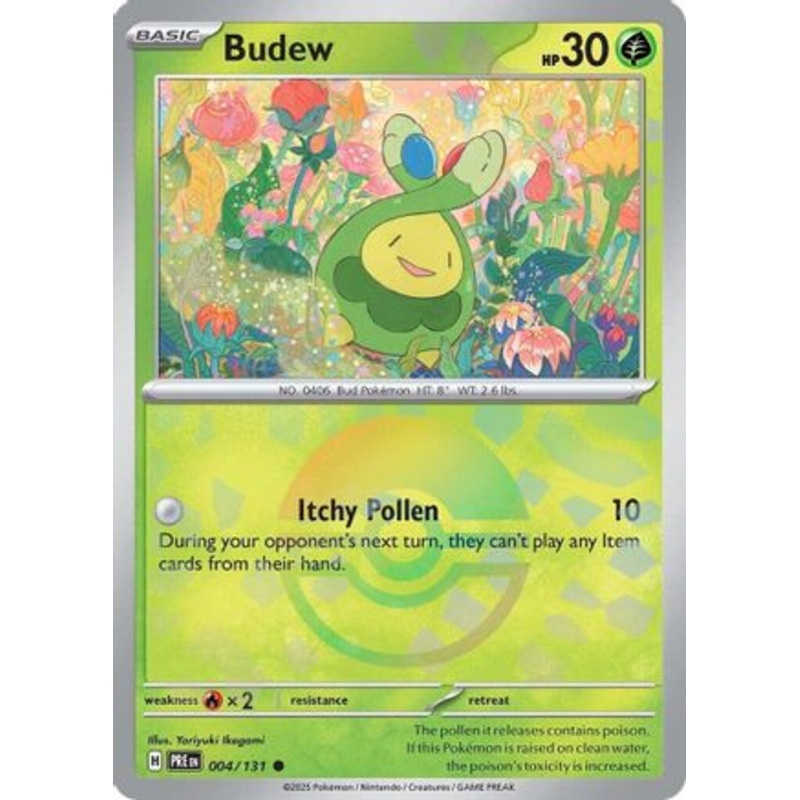 Budew (Poke Ball Pattern) 004/131  - Holofoil SV Prismatic Evolutions - Common
