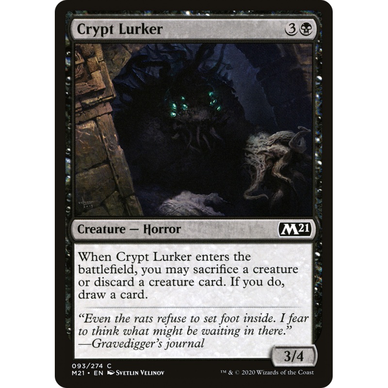 Crypt Lurker (M21-093) - Core Set 2021 Foil