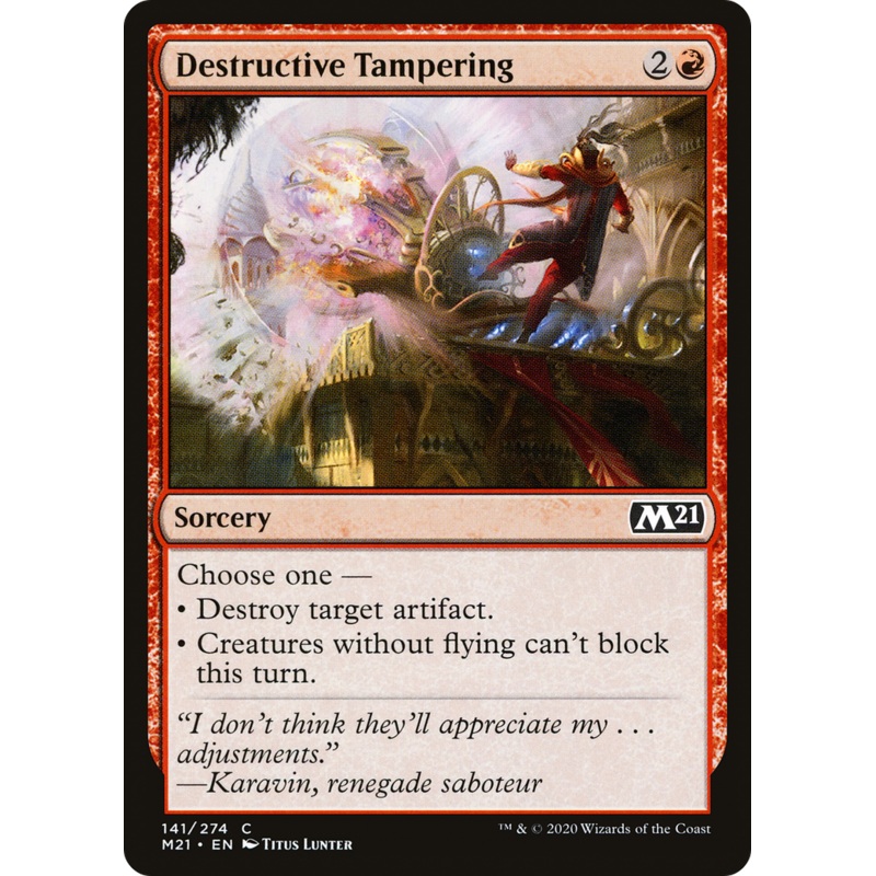 Destructive Tampering (M21-141) - Core Set 2021
