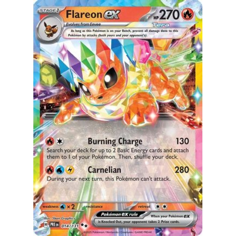 Flareon ex 014/131  - Holofoil SV Prismatic Evolutions - Double Rare