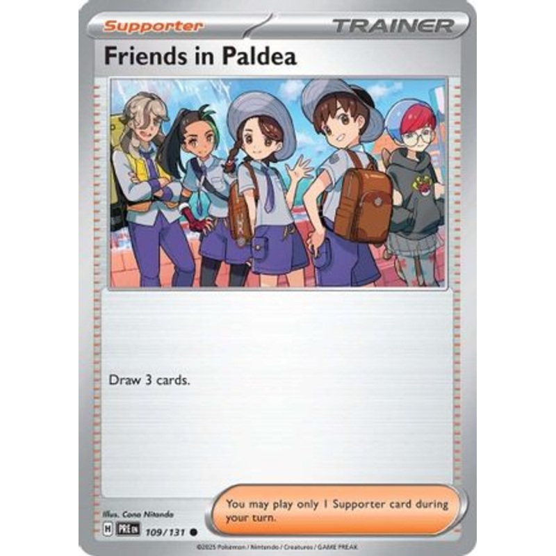 Friends in Paldea 109/131  - Reverse Holofoil SV Prismatic Evolutions - Common