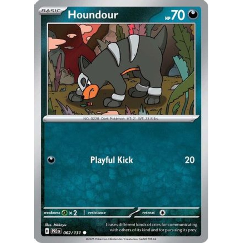 Houndour 062/131  - Reverse Holofoil SV Prismatic Evolutions - Common