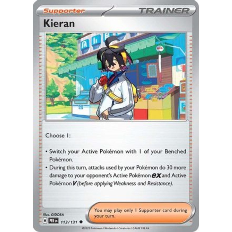 Kieran 113/131  - Reverse Holofoil SV Prismatic Evolutions - Uncommon