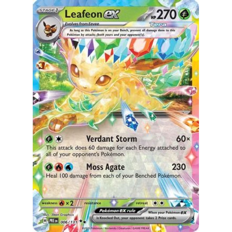 Leafeon ex 006/131  - Holofoil SV Prismatic Evolutions - Double Rare