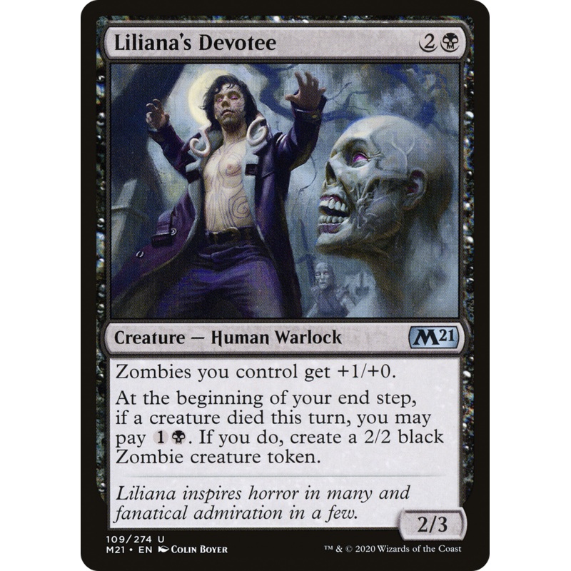 Liliana's Devotee (M21-109) - Core Set 2021 Foil