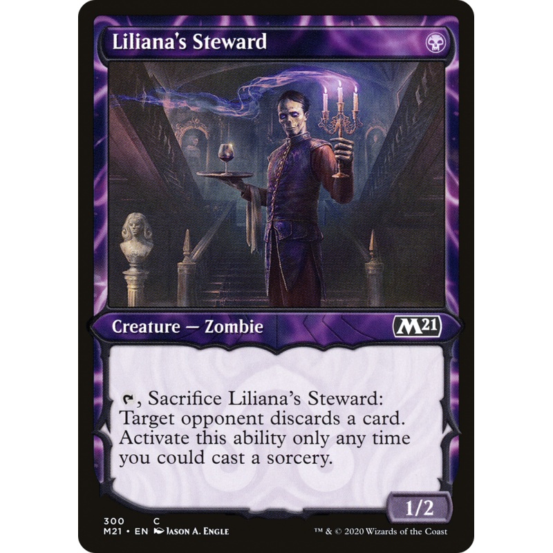 Liliana's Steward (M21-300) - Core Set 2021: (Showcase) Foil