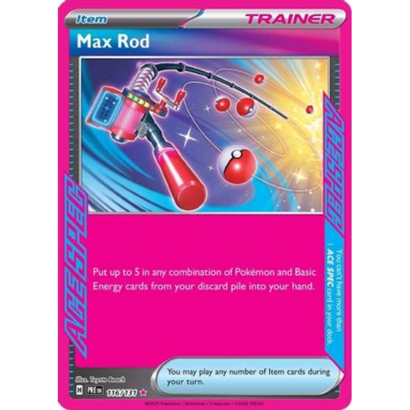 Max Rod 116/131  - Holofoil SV Prismatic Evolutions - ACE SPEC Rare