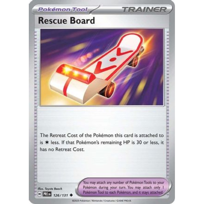 Rescue Board 126/131  SV Prismatic Evolutions - Uncommon