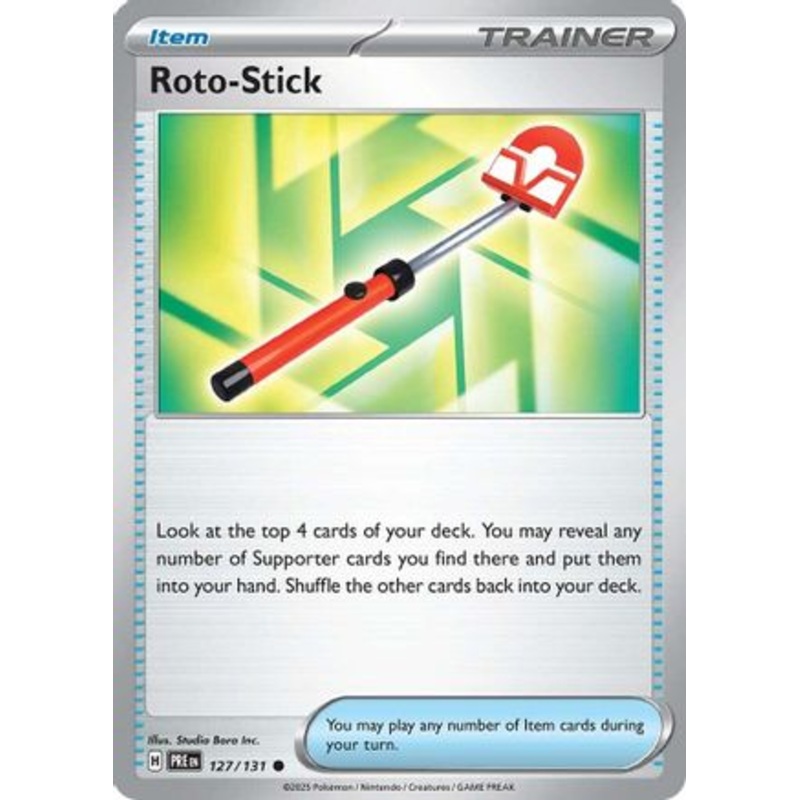 Roto-Stick 127/131  - Reverse Holofoil SV Prismatic Evolutions - Common