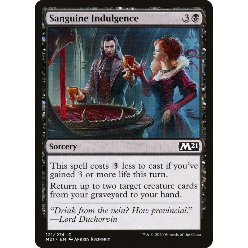 Sanguine Indulgence (M21-121) - Core Set 2021 Foil
