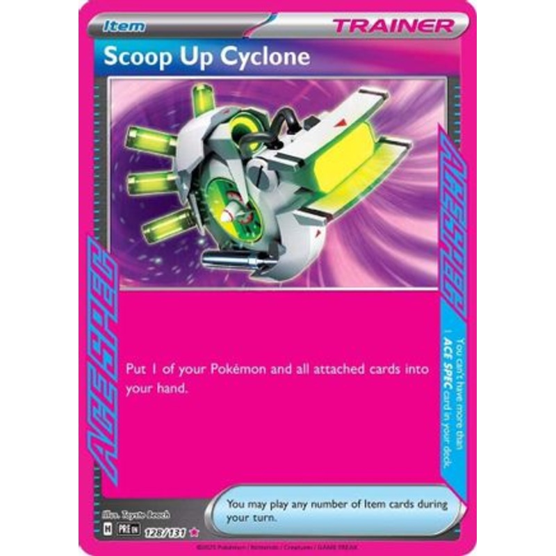 Scoop Up Cyclone 128/131  - Holofoil SV Prismatic Evolutions - ACE SPEC Rare
