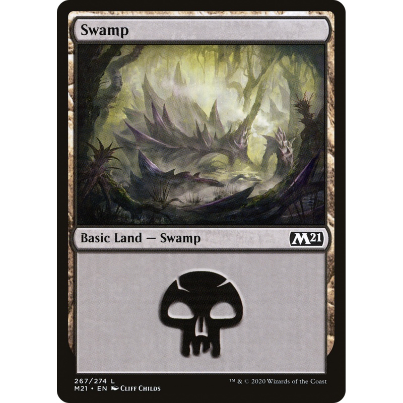 Swamp (M21-267) - Core Set 2021 Foil