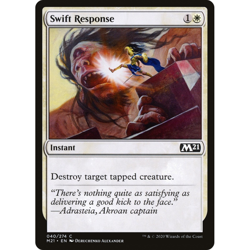 Swift Response (M21-040) - Core Set 2021 Foil