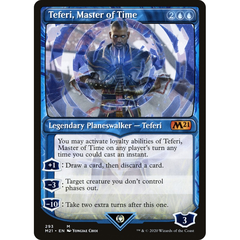 Teferi, Master of Time (M21-293) - Core Set 2021: (Showcase) Foil