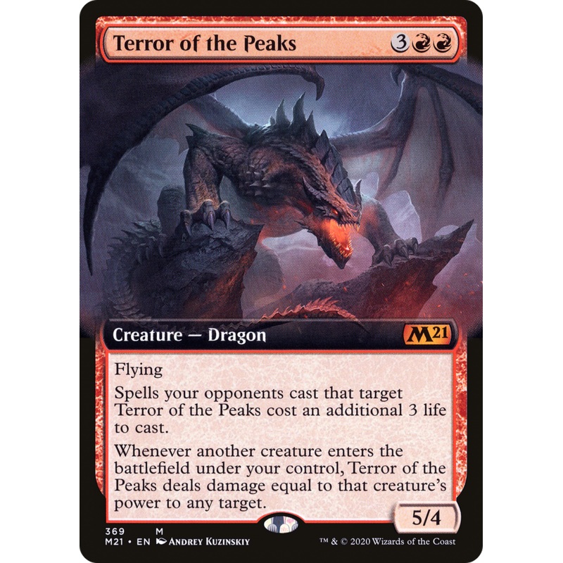 Terror of the Peaks (M21-369) - Core Set 2021: (Extended Art) Foil