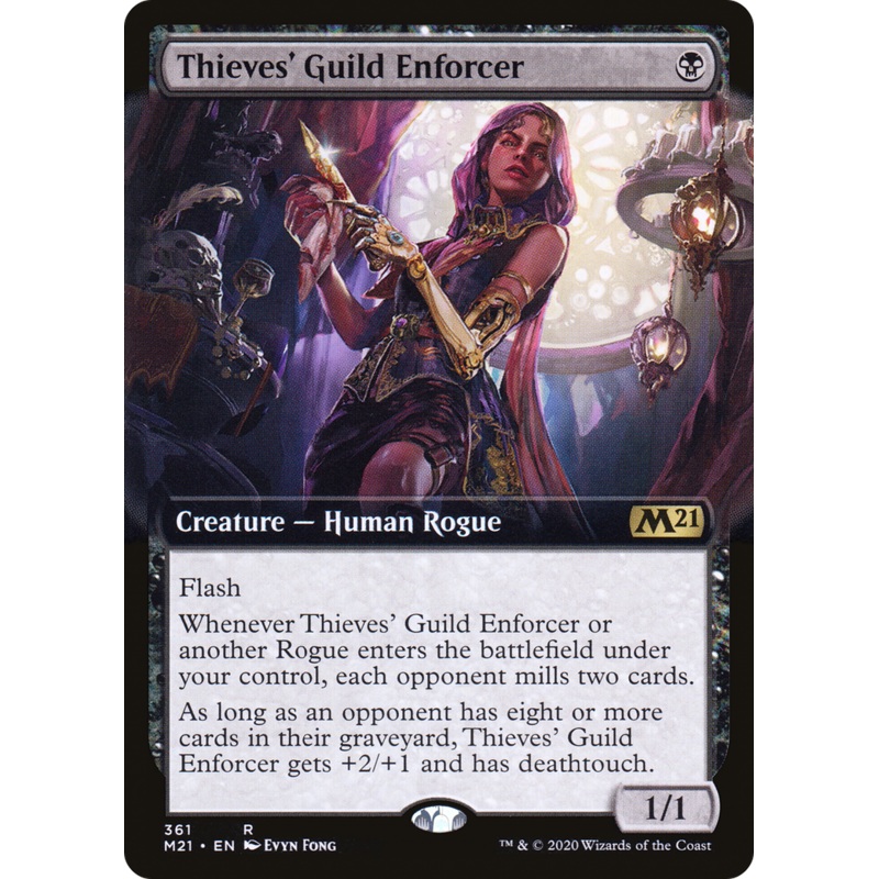 Thieves' Guild Enforcer (M21-361) - Core Set 2021: (Extended Art) Foil