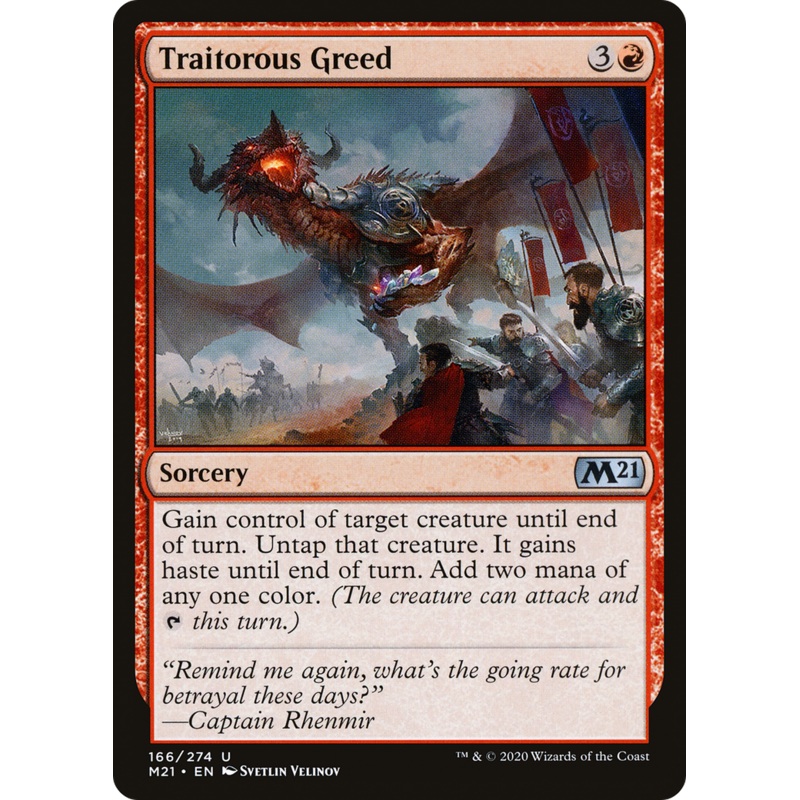Traitorous Greed (M21-166) - Core Set 2021