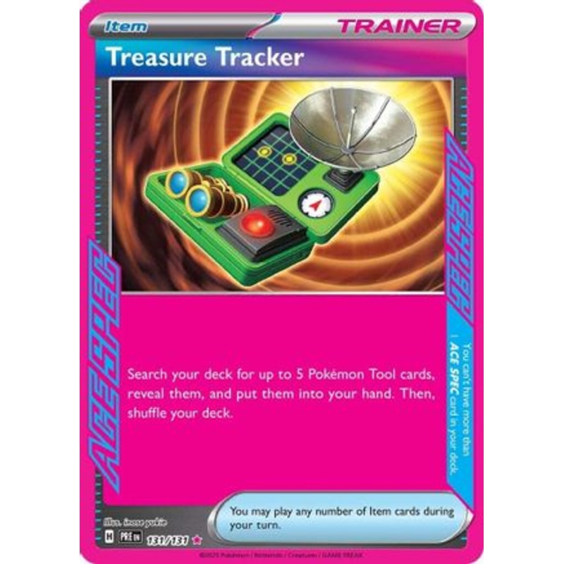 Treasure Tracker 131/131  - Holofoil SV Prismatic Evolutions - ACE SPEC Rare