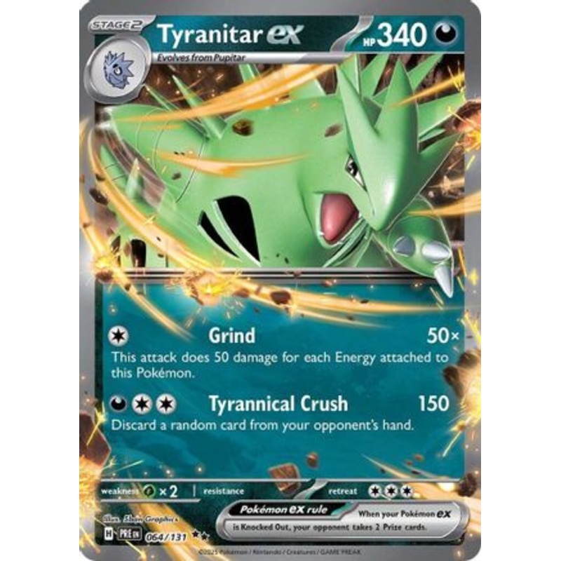 Tyranitar ex 064/131  - Holofoil SV Prismatic Evolutions - Double Rare
