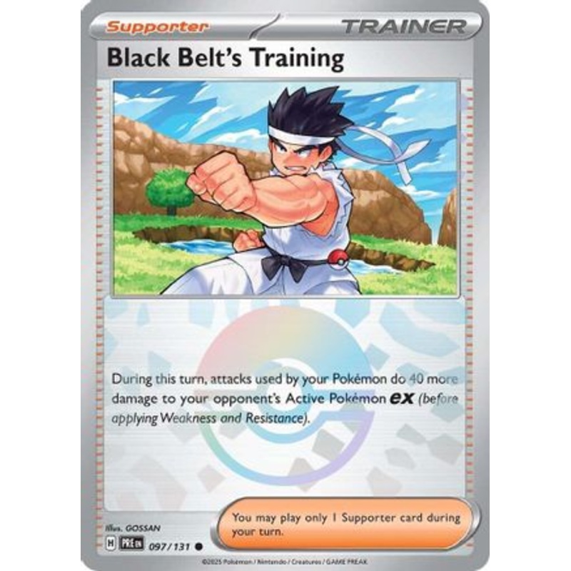 Black Belt's Training 097/131  - Holofoil SV Prismatic Evolutions - Common