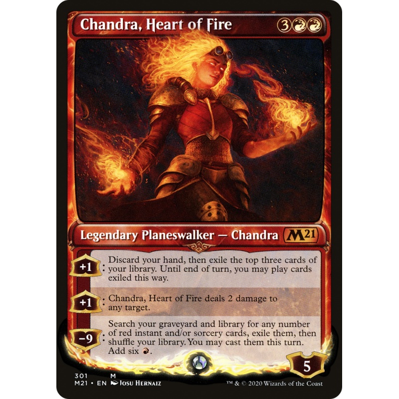 Chandra, Heart of Fire (M21-301) - Core Set 2021: (Showcase)