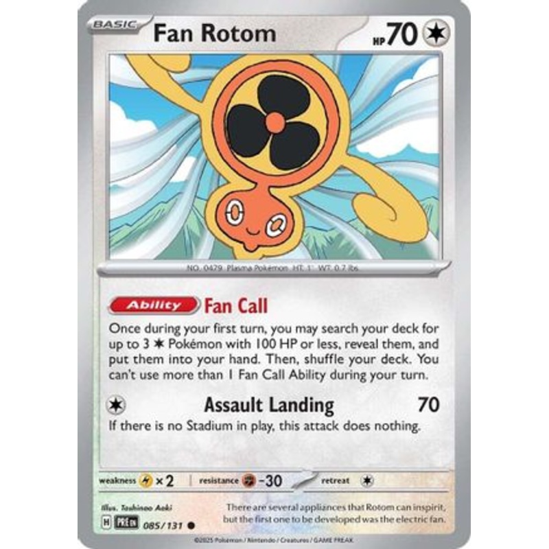 Fan Rotom 085/131  - Reverse Holofoil SV Prismatic Evolutions - Common