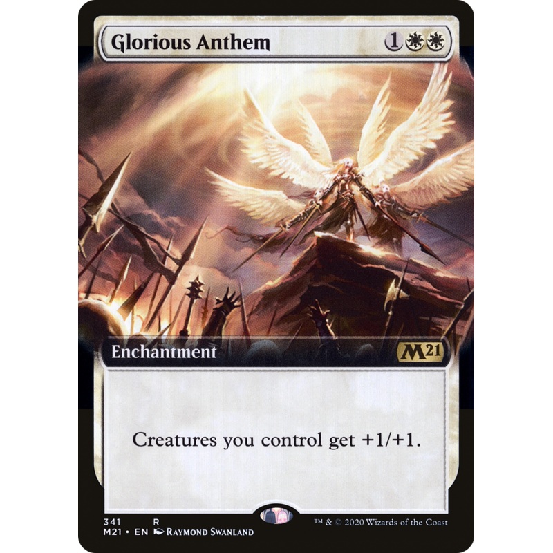 Glorious Anthem (M21-341) - Core Set 2021: (Extended Art) Foil