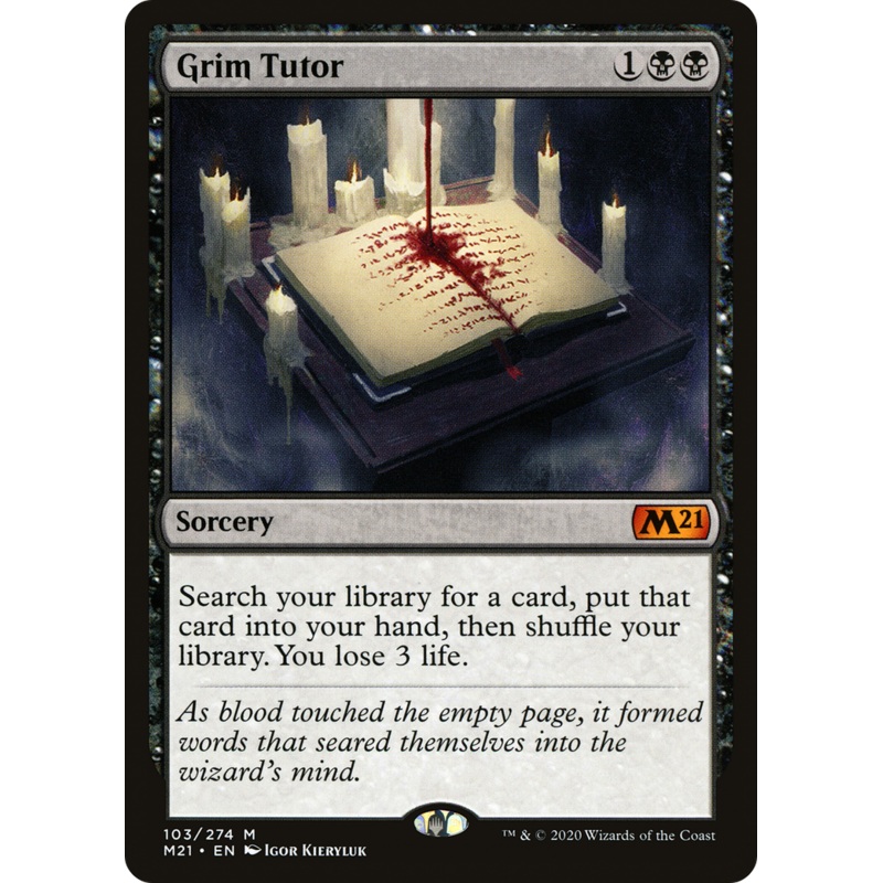Grim Tutor (M21-103) - Core Set 2021 Foil
