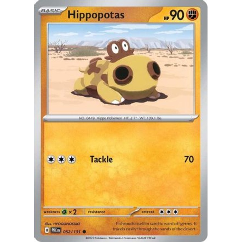 Hippopotas 052/131  SV Prismatic Evolutions - Common