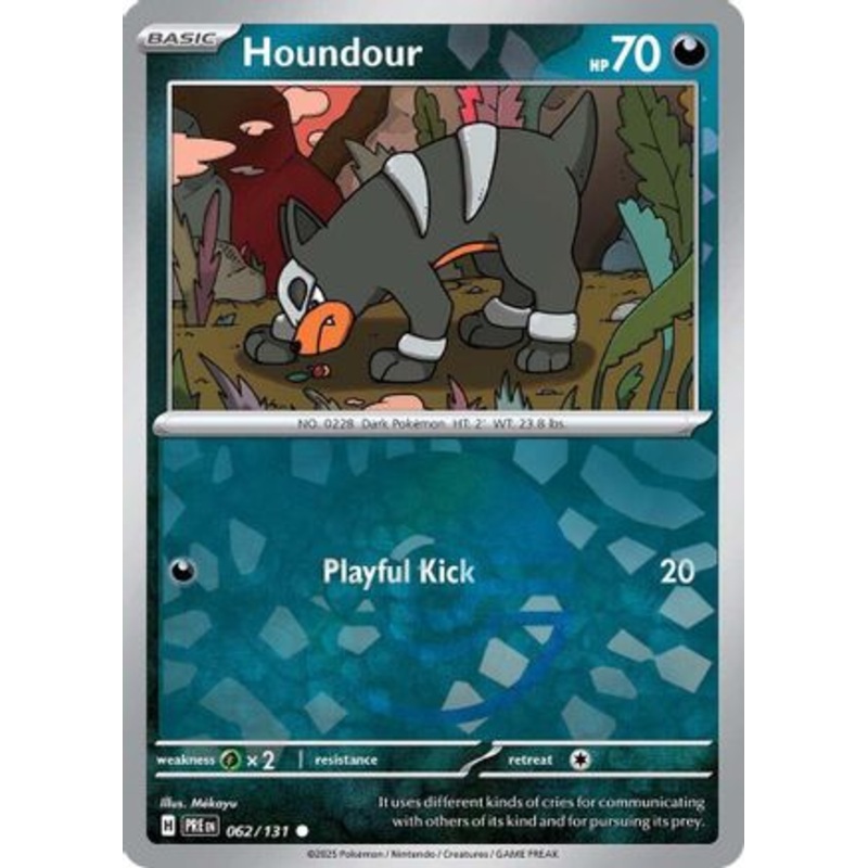 Houndour (Poke Ball Pattern) 062/131  - Holofoil SV Prismatic Evolutions - Common