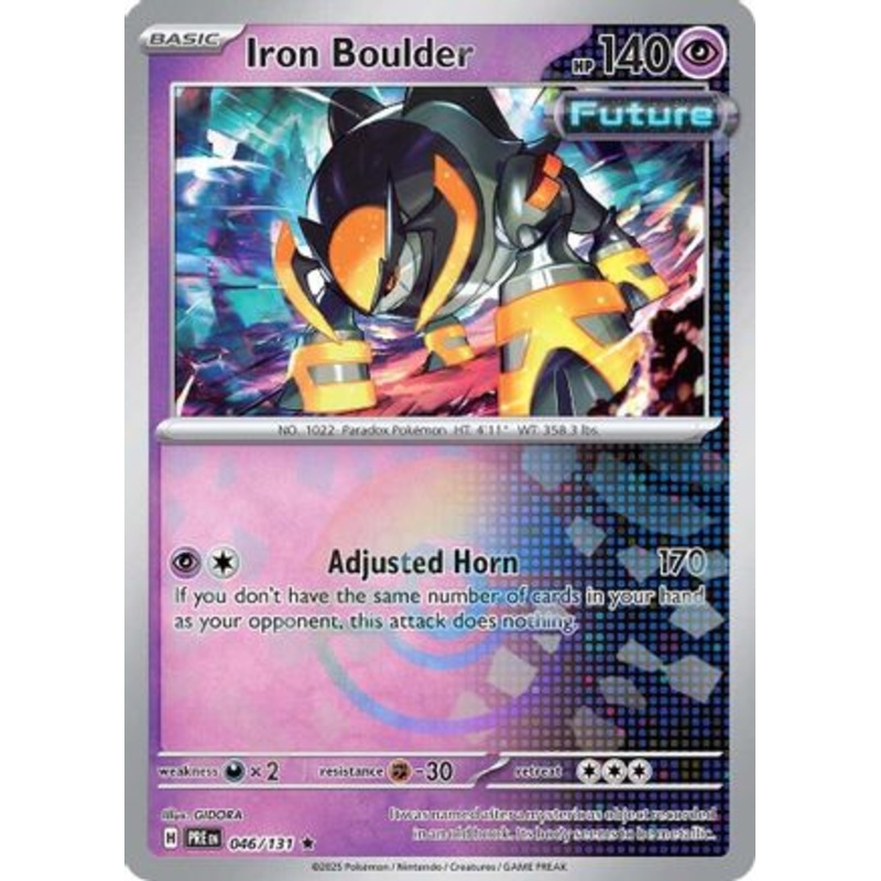 Iron Boulder (Poke Ball Pattern) 046/131  - Holofoil SV Prismatic Evolutions - Rare