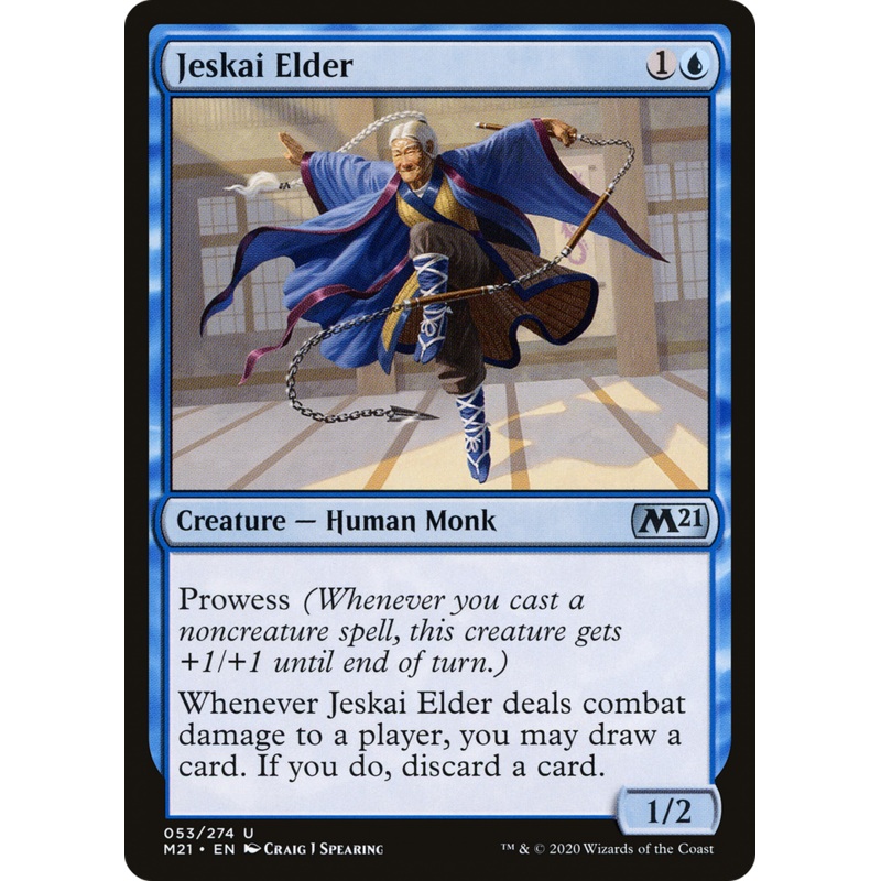 Jeskai Elder (M21-053) - Core Set 2021 Foil