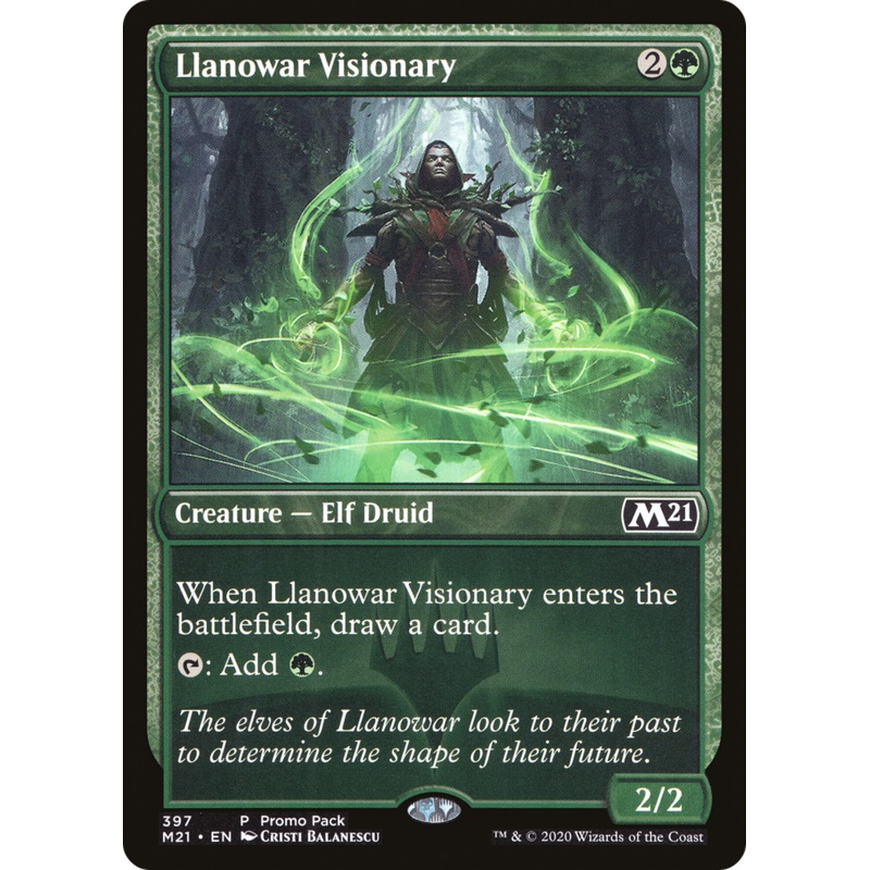 Llanowar Visionary (PPM21-397) - Core Set 2021