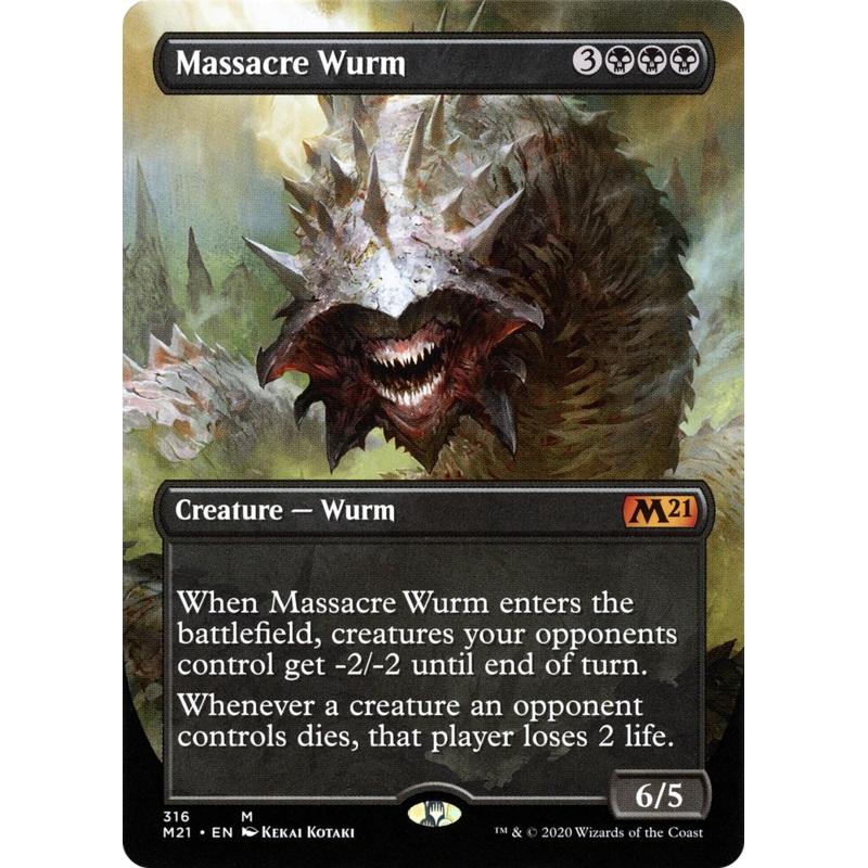 Massacre Wurm (M21-316) - Core Set 2021 (Borderless)