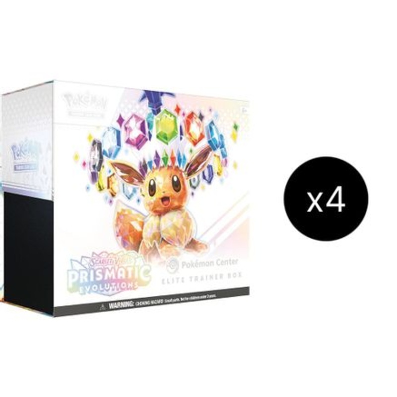 Prismatic Evolutions Pokemon Center Elite Trainer Box (Exclusive) Case  SV Prismatic Evolutions - null
