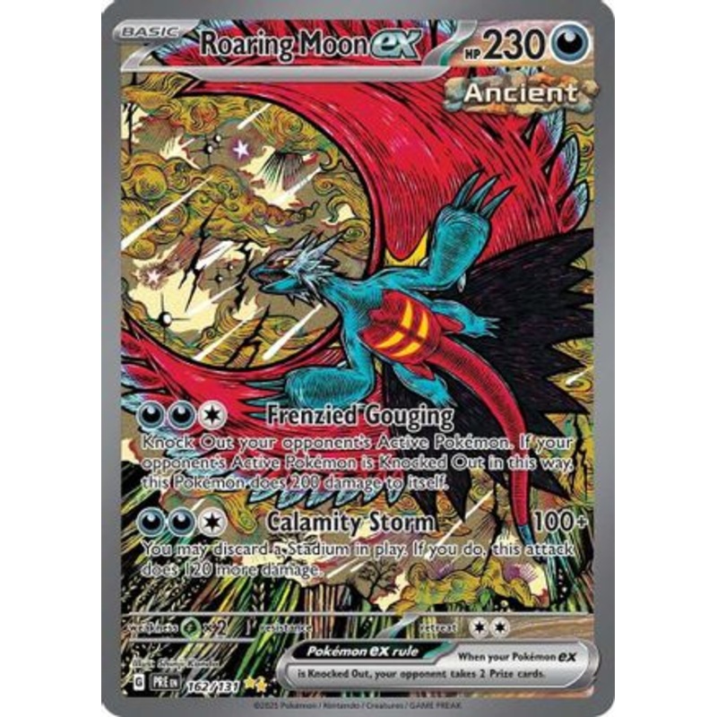 Roaring Moon ex 162/131  - Holofoil SV Prismatic Evolutions - Special Illustration Rare