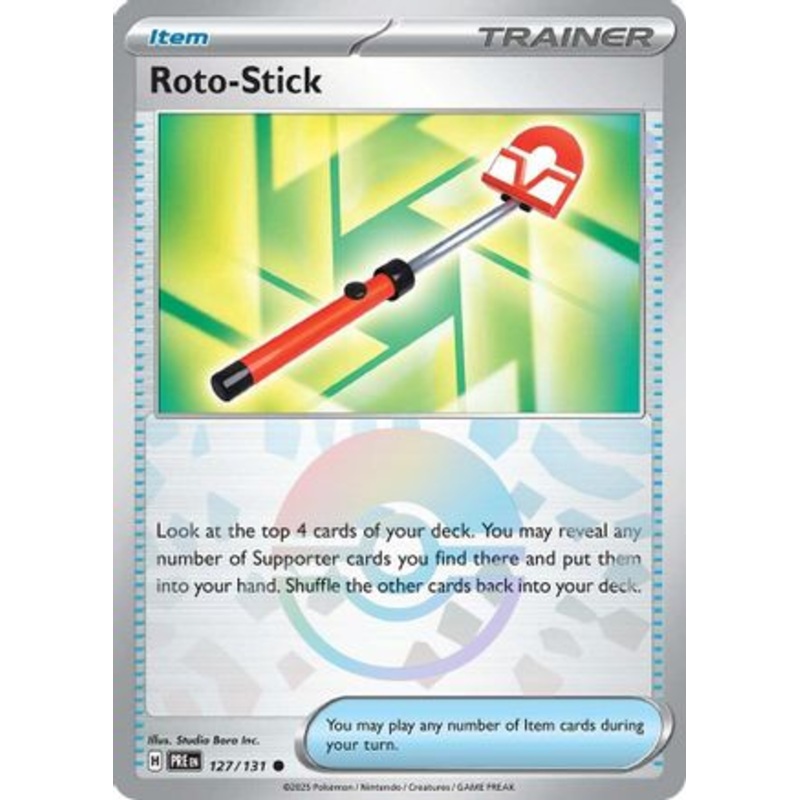 Roto-Stick (Poke Ball Pattern) 127/131  - Holofoil SV Prismatic Evolutions - Common