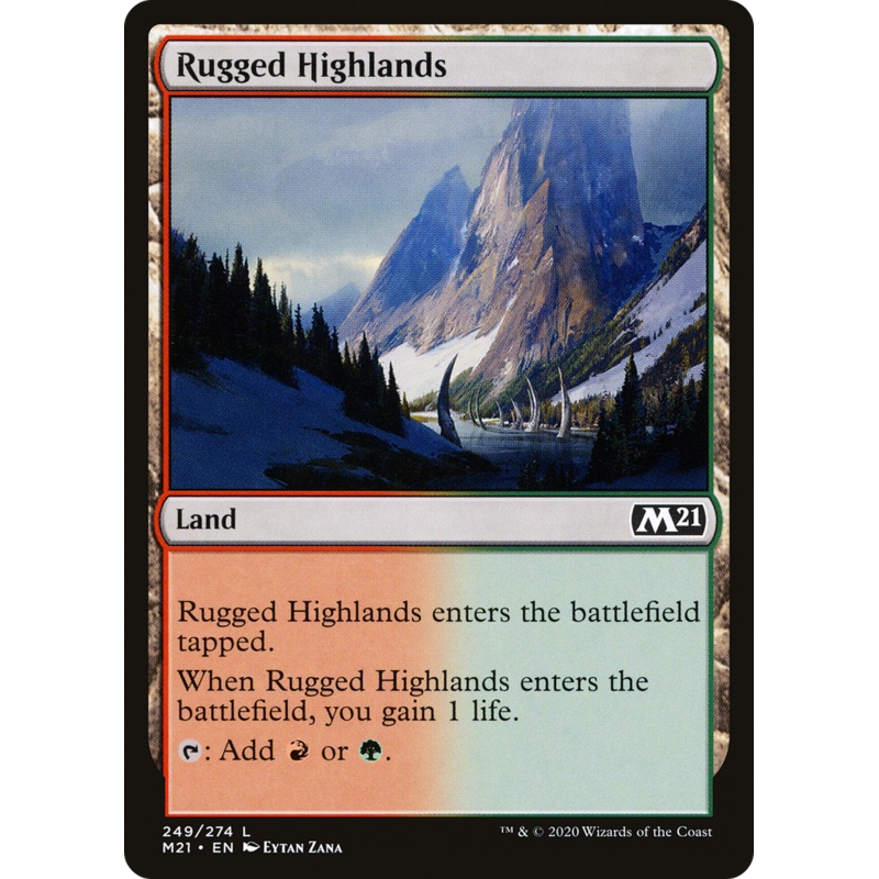 Rugged Highlands (M21-249) - Core Set 2021 Foil