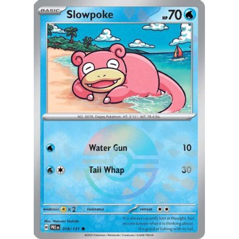 Slowpoke (Poke Ball Pattern) 018/131  - Holofoil SV Prismatic Evolutions - Common